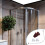 3Pcs Shower Curtain Rod Set With Curved Telescopic Corner Rod 10