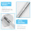 3Pcs Shower Curtain Rod Set With Curved Telescopic Corner Rod 2