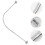 3Pcs Shower Curtain Rod Set With Curved Telescopic Corner Rod 6