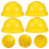 5 Pack Durable Construction Hats Fun Party Hats Kids Toys 3