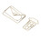100Pcs Gold Metal Funny Planner Clips for Office Home School File Classification 16
