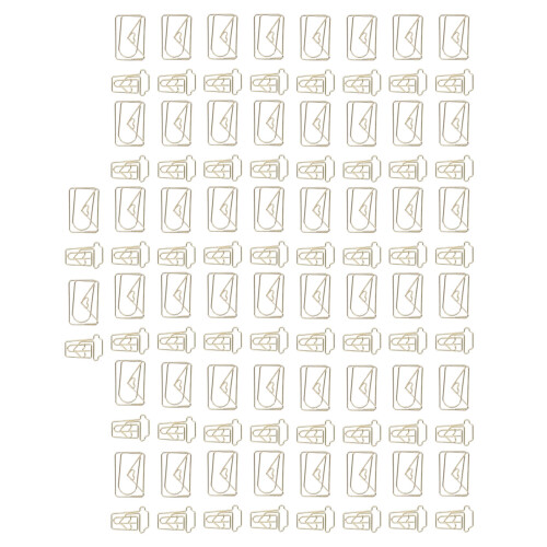100Pcs Gold Metal Funny Planner Clips for Office Home School File Classification