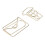100Pcs Gold Metal Funny Planner Clips for Office Home School File Classification 9