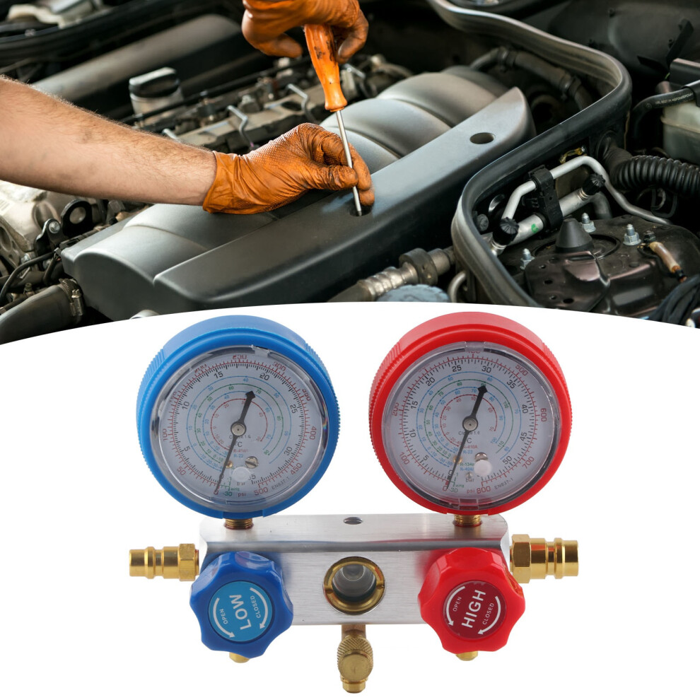 3 Way AC Diagnostic Manifold Gauge Set for R410A R22 R404 Refrigerant-image-OPC-PJBHSSQ-NEW