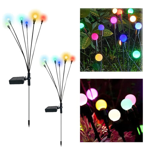 2x 6-Kopf 750 mm Firefly-Lampen 600 mAh Multicolor 1