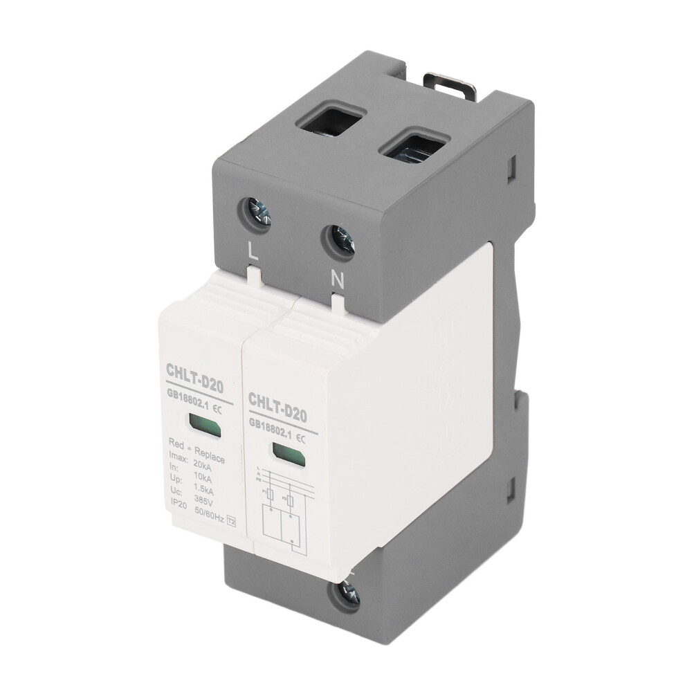 2P Surge Protector 10Ka-20Ka Ip20 Ac 385V House Surge Arrester 5011332625507
