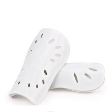 Espinilleras gruesas antideslizantes, para adultos, color blanco
