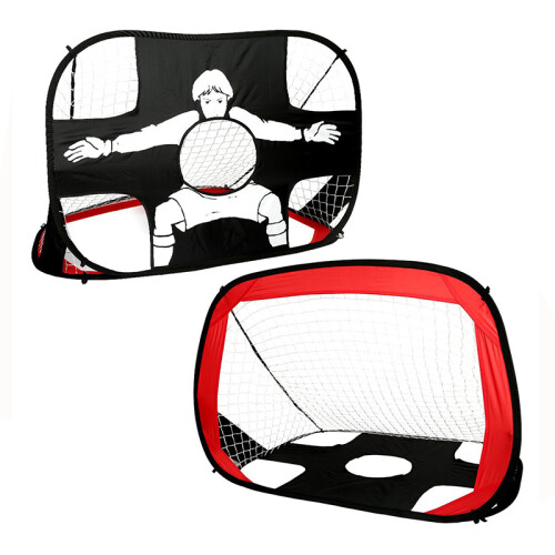 Dual Purpose Foldable Portable Soccer Goal with Target - Plastic & Nylon 1