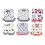6 pezzi Hen Apron Saddle 23x27 cm tela inodore 15