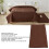 Funda impermeable para cama de perro, marrón, 30x70 pulgadas 3