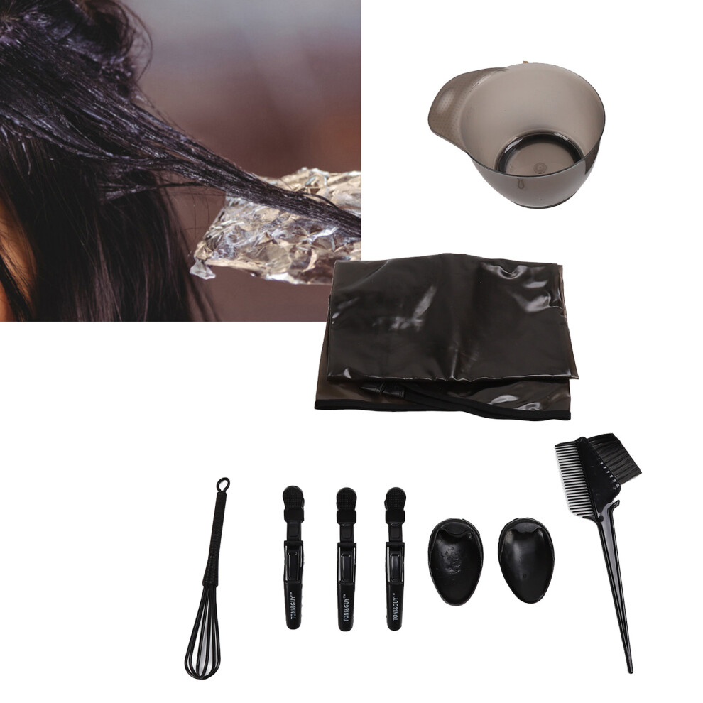 Hair Dyeing Set with Brush, Blender, Ear Muffs & Bowl for Home Salon