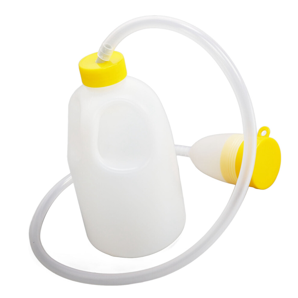Durable 1700Ml Urinal Bottle For Men With 90Cm Hose & No-Leak Lid 8711332635878