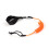 Correa para tabla de surf de 1,2 m/4 ft, azul/naranja, cuerda enrollada 1