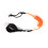 Correa para tabla de surf de 1,2 m/4 ft, azul/naranja, cuerda enrollada 6