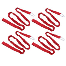 4 piezas de correa para pala de kayak de nylon elástico roja 3.1 oz
