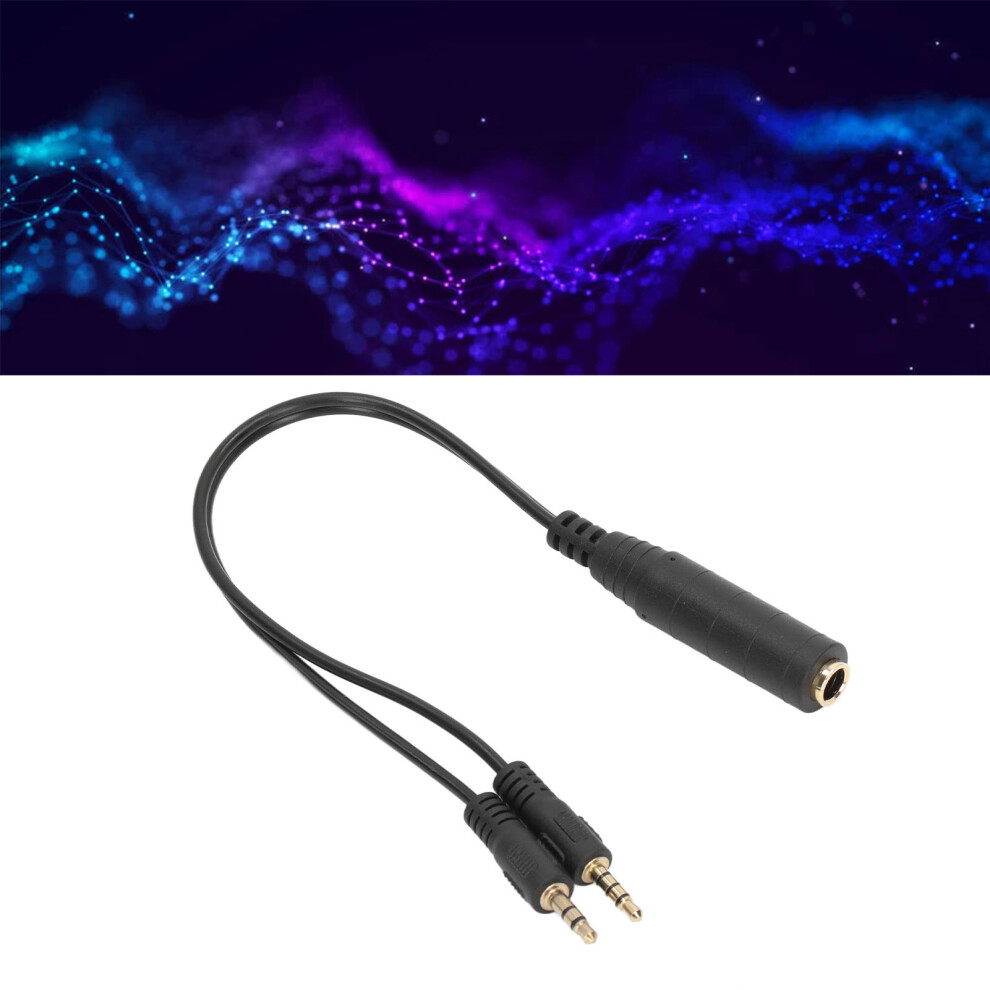 6.35Mm Female To 3.5Mm Trs Trrs Male Audio Cable Adapter 80Cm 3391332639783