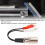Cable RCA-XLR doble de 15 cm, XLR macho a 2 RCA estéreo 11