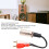 Cable RCA-XLR doble de 15 cm, XLR macho a 2 RCA estéreo 5