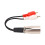 Cable RCA-XLR doble de 15 cm, XLR macho a 2 RCA estéreo 14