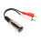 Cable RCA-XLR doble de 15 cm, XLR macho a 2 RCA estéreo 1