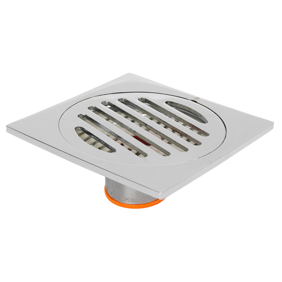 Odor Proof Stainless Steel Copper Floor Drain Â Silver, Large Displacement 5061332641588