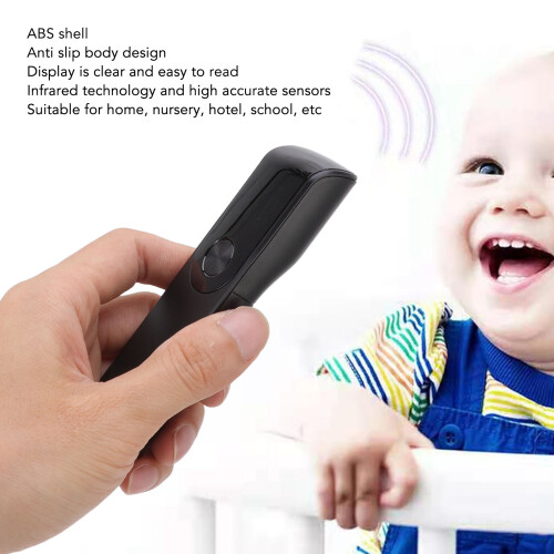 Infrared Handheld Thermometer Gun Digital Forehead Temp Portable & Black 2