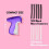 Quick Clothing Fixer Mini Hemming Gun Purple 13