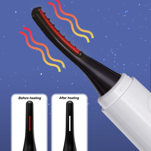 Rizador de pestañas con calefacción Tipo C 260mAh Blanco Plus 2