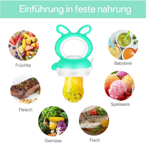 Baby Fruit Feeder Pacifier Silicone Teething Toy 2.5 oz 2