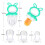 Baby Fruit Feeder Pacifier Silicone Teething Toy 2.5 oz 5
