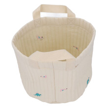 Baby-Bettwäsche-Aufbewahrungskorb Beige Großraum Mehrzweck Baumwoll-Aufbewahrungskorb für Windeln, Taschentücher, Kleidung, Spielzeug B