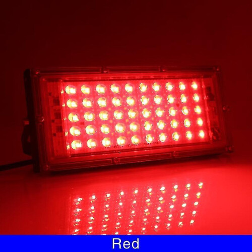 (Red) 50w Ip65 Waterproof Outdoor Led Floodlight