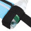 Riñonera impermeable de nylon 21x10x10cm azul cielo 4