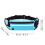 Riñonera impermeable de nylon 21x10x10cm azul cielo 2