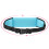 Riñonera impermeable de nylon 21x10x10cm azul cielo 12