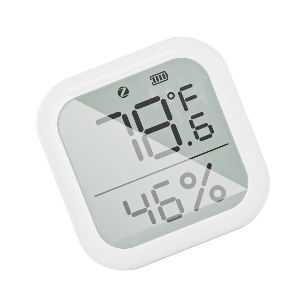 Zigbee Temp & Humidity Sensor With Large Lcd Display App Control & Data Logging 8751332662627