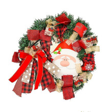 artificial Christmas Decoration Santa Claus Wreath Garland Party Hanging Deco