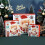 10pcs/set Beautiful Bright-colored Gift Bag Paper Creative Santa Claus Pattern Gift Pouch for Party 2