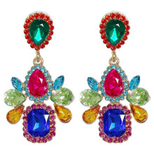 Colorful Wedding Earrings Brincos Grandes Rhinestone Drop Earrings NIUNIU