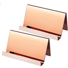 Business Cards Holders Business Cards Stand(2pcs, rose gold)