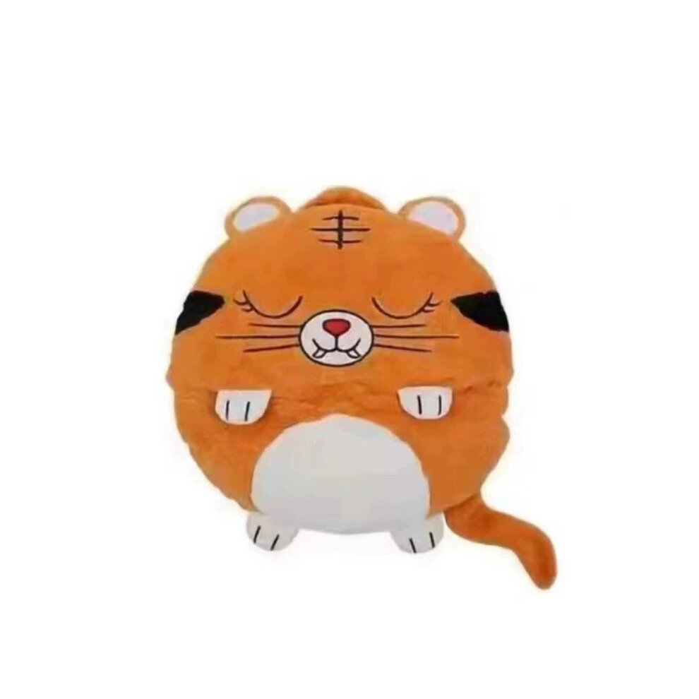 (Yellow Tiger, 135x50cm) Owl Cartoon Shark Unicorn Panda Pattern Foldable Flannel Children Sleeping Bag-image-OPC-PJBJDBZ-NEW