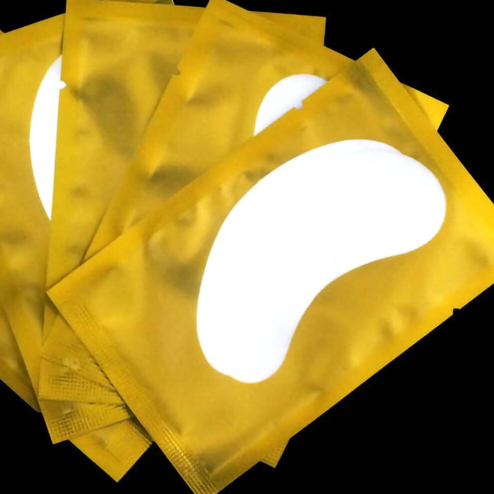 Golden/Dark Breathable Eye Patches For Puffy Eyes & Circles - Fiber Material