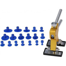 Body Dent Repair Kit, Body Unpainted Dent Lifter Puller with 18 Piece Hail Removal Tool for Body Dent Removal (Gold)