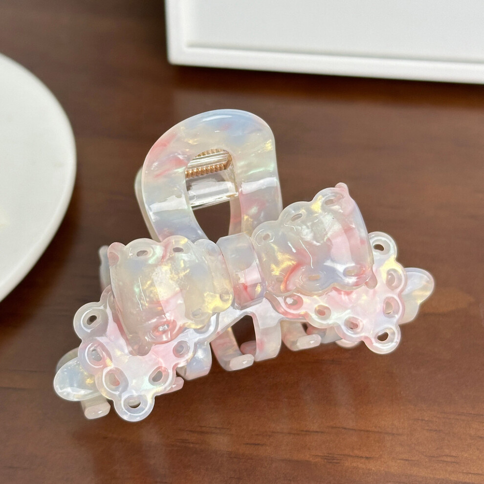 (Light Pink) Fashion Bow Forward Hair Clip Crafted From Acetate For Autumn Trendy Styles-image-OPC-PJBJF9D-NEW