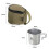 Sierra Cups 210ml 4-Pack con bolsa marrón 80x70x60mm 1