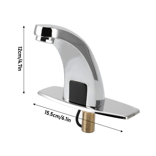 Grifo sensor de cobre cromado tipo DC 15.5x12cm 938g 1