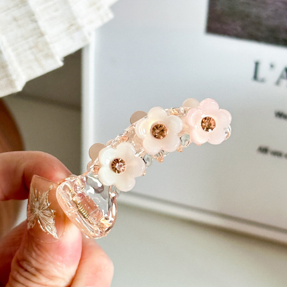 (Light Pink Flower) Korean Style Delightful Banana Hair Clip With Gorgeous Butterfly And Flower Patterns Effortless For Elegance-image-OPC-PJBJFN9-NEW