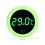 Touch Screen Fish Tank Thermometer, ABS, 4.7cm, CR2032 Battery 7