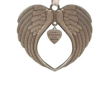 Christmas Tree Ornaments Heart Angel Wing Shaped Hanging Pendents