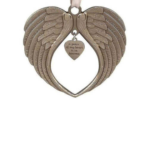 Christmas Tree Ornaments Heart Angel Wing Shaped Hanging Pendents